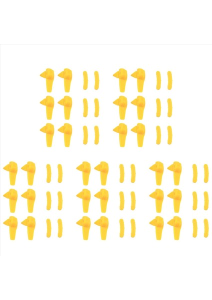 60PCS Lastik Değiştirici Parça Naylon Montaj Demount Kafa Ördek Kafa Ekleme Jant Koruyucusu (Yurt Dışından)