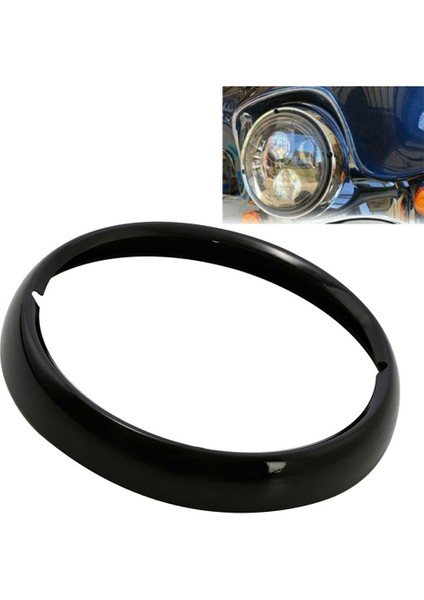 Motosiklet Siyah 7 Inç Far Döşeme Yüzüğü Touring Için Electra Glide Street Glide Road King (Yurt Dışından) indirimleri