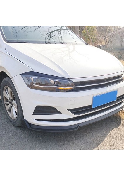 1paır Ön Far Göz Kapağı Kaş Döşeme Çıkartması Vw Polo 2019-2022 Kalıp Lambası Kaş Şeritleri Kapak Kapağı B (Yurt Dışından) fiyatları