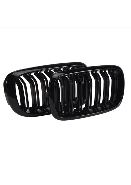 Ön Böbrek Izgarası Çift Çıta Spor Izgarası Için Bmw X5 F15 X6 F16 X5M F85 X6M F86 2013-2019 (Parlak Siyah) (Yurt Dışından)
