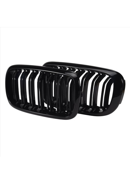 Ön Böbrek Izgarası Çift Çıta Spor Izgarası Için Bmw X5 F15 X6 F16 X5M F85 X6M F86 2013-2019 (Parlak Siyah) (Yurt Dışından) modelleri