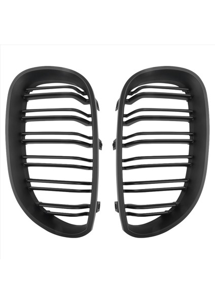 Bmw 5 Serisi E61 2003-2009 (Mat Siyah) Için Ön Tampon Kaput Böbrek Izgara Yedek Ikame Çift Çıta Spor Izgaraları (Yurt Dışından) fiyatları