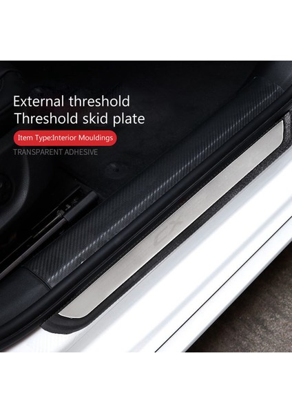 Mazda Cx-3 Cx3 Için 2017 2018 Araba Scuff Plaka Kapısı Dış Dış Dış Döşeme Trim Hoş Geldiniz (Yurt Dışından) indirimleri