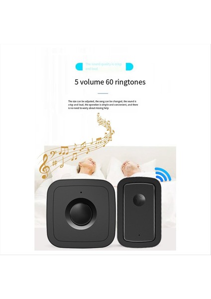 Çevresli Kablosuz Çağrı Düğmesi Çevreme Kablosuz Kapı Çanları/yaşlı/hasta Için 5 Gear 300M/ENGELLI/HAMILE Kadın Eu Fiş (Yurt Dışından) indirimleri