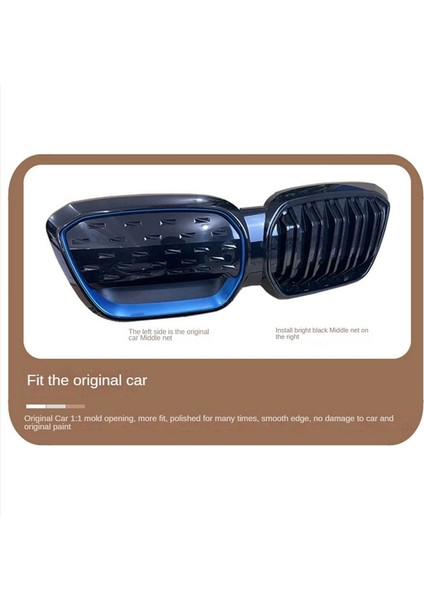 2pcs Araba Yarış Izgaraları Bmw Ix3 2020-2022 Araba Tampon Kapak Hava Havalandırma Radyatör Kapağı Için Ön Böbrek Grille (Yurt Dışından) fiyatları