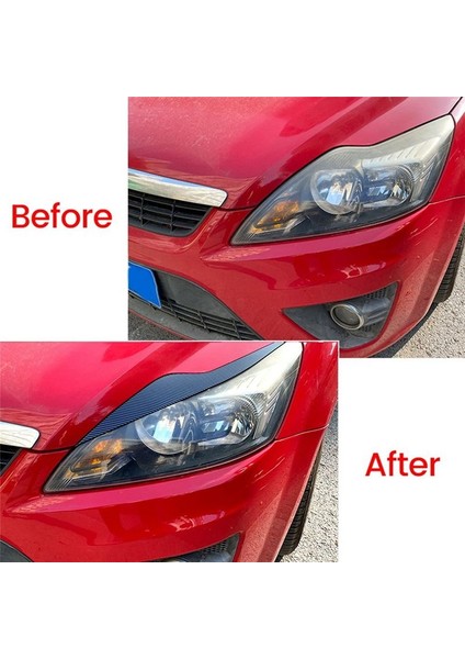 1paır Far Ilgoru Kahçalar Ford Focus Mk2 C307 2008-2011 Kafa Işık Lambası Göz Kapağı Dekoratif Çıkartmalar B (Yurt Dışından) modelleri