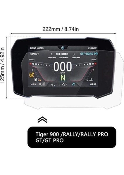 Motosiklet Kümesi Kazan Koruma Filmi Ekran Koruyucu Tiger Tiger 900 Ralli Pro TIGER900 Gt Pro Low 2020 (Yurt Dışından) fiyatları