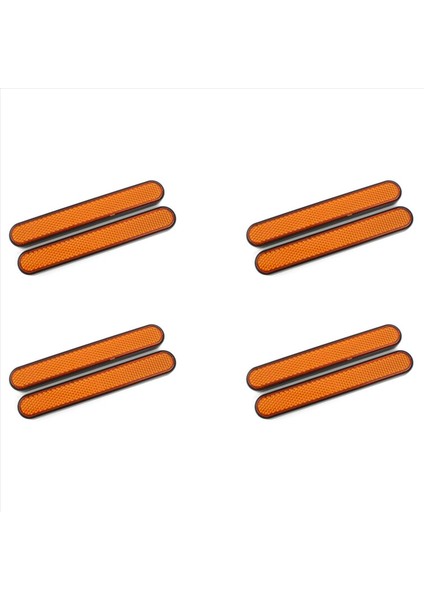 8x Motosiklet Ön Çatal Reflektör Sticker Alt Bacaklar Softail Sportster Için Güvenlik Uyarısı 883 1200 Sarı (Yurt Dışından)