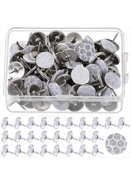 100PCS Yansıtıcı Tacks Trail Marking Tacks Yansıtıcı Trail Tacks Glow Tacks Yürüyüş Kampı Için Yansıtıcı Yol (Yurt Dışından)