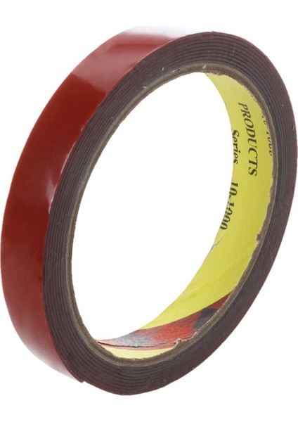 10X Güçlü Çift Taraflı Süper Yapışkan Köpük Bant Rulosu Araç Arabası Için Kırmızı 15MM x 3m (Yurt Dışından) fiyatları
