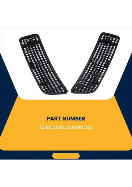 1paır Sol ve Sağ Tarafı 2007-2013 Için Üst Izgara Havalandırma Mercedes S550 W221 (Yurt Dışından) indirimleri