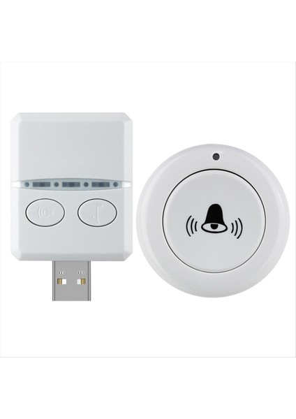 Kablosuz Kapı Zili USB Akıllı Kapı Zili Kablosuz Uzak Kapı Zili Kiti Ev Yatak Bakımı Için Kablo Gerekmez (Yurt Dışından)