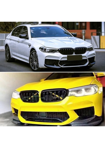 Ön Mat Siyah Tampon Hava Emme Grill 51137390863 51137390864 Bmw 5 Serisi G30 G31 G38 M5 2017-2020 (Yurt Dışından) modelleri