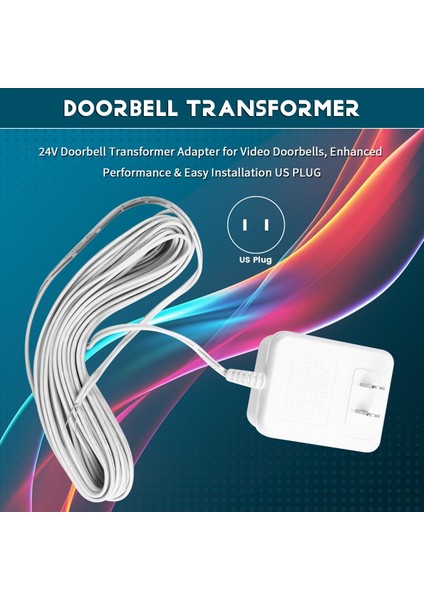 Video Kapı Zilleri Için 24V Kapı Zili Transformatör Adaptörü Gelişmiş Performans ve Kolay Kurulum Abd Fişi (Yurt Dışından) fırsatları