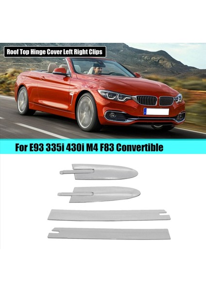 2pcs Sağ Taraftaki Çatı Üst Dekoratif Menteşe Kapak Kapağı Kapak Bmw 3 4 Seri E93 F33 M3 M4 F83 54377184048 54377184038 (Yurt Dışından) indirimleri