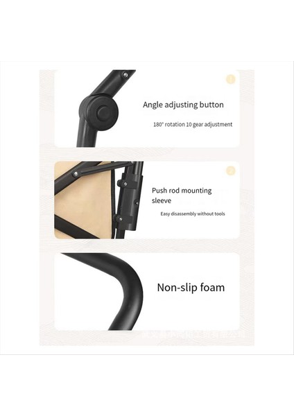 Katlanabilir Katlanır Sepet Push Tutamaç Hafif Uzatılabilir Araba Arabası Sapı Aksesuarları Vagon Sepeti Ekipmanı (Yurt Dışından) modelleri