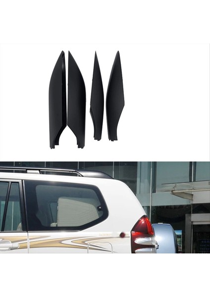 4pcs Toyota Land Cruiser Için Çatı Raf Raylı Kapak Trim Kabuğu 63491-60060 63492-60060 63493-60070 63494-60080 (Yurt Dışından) fiyatları