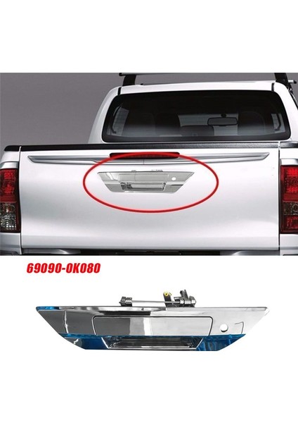Toyota Hilux Için Krom Arka Bagaj Bezel Trim 69090-0K080 2015-2022 Arka Kapı Kolu Çekme Montajı 690900K080 (Yurt Dışından) fiyatları