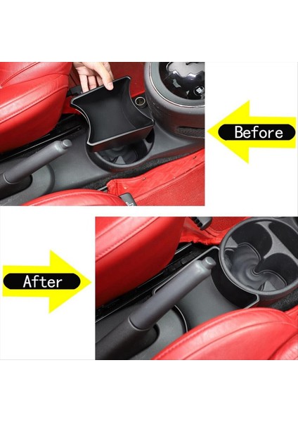 Fiat 500 2011-2015 Için Abarth 595 Araba Handbrake Çok Fonksiyonlu Saklama Kutusu Abs Siyah (Yurt Dışından) indirimleri