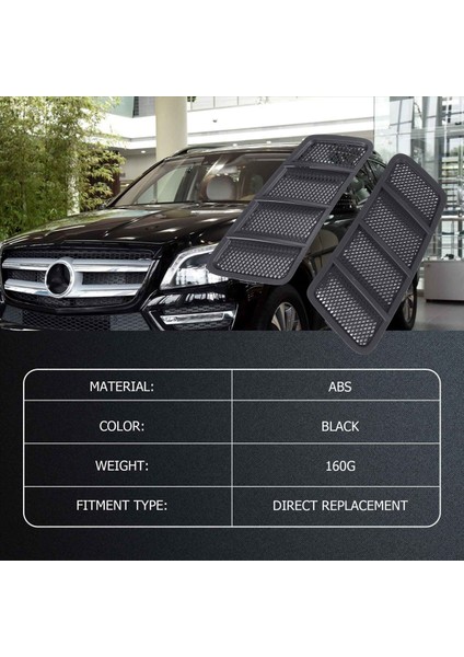 2pcs Araba Ön Kaput Havalandırma Izgarası Hava Akışı Alım Kaputu Mercedes Benz W166 Gl GL350 GL450 GL550 ml ML350 ML550 2012-2015 (Yurt Dışından) modelleri