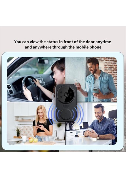 Tuka Akıllı Ev Kapı Zili Kamera Wifi Kablosuz Kapı Zili Dc Ac Pil Güçlü Kamera Bell Akıllı Yaşam Kapı Zili Kamera A (Yurt Dışından) fiyatları