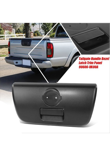 Araba Arka Bagaj Kapağı Koyu Kabarcık Mandalı Trim Panel 90606-VK00A Nissan Navara Frontier NP300 D22 Kamyu 2000-2005 VK000 (Yurt Dışından) indirimleri