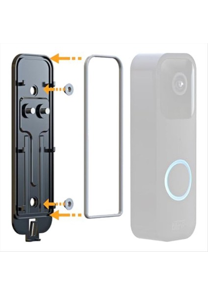 Göz Kırpma Kapı Zili Sırt Plakası Değiştirme Için 3 Adet (Yurt Dışından) modelleri