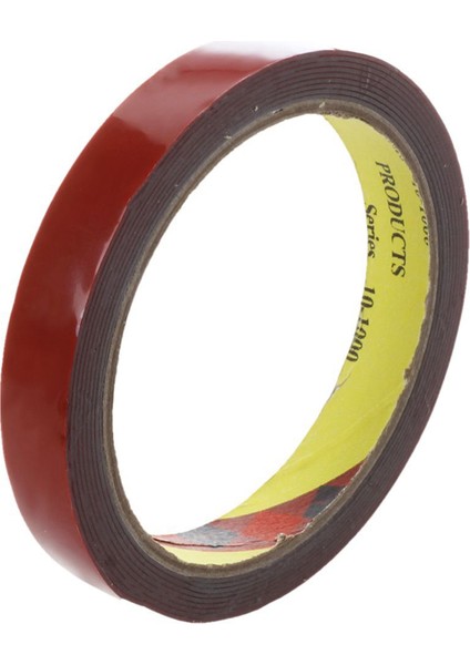 2 Adet Kırmızı Güçlü Kalıcı Çift Taraflı Süper Yapışkan Köpük Bant Rulosu Araç Araba - 15MMX3M ve 20MMX3M (Yurt Dışından) modelleri