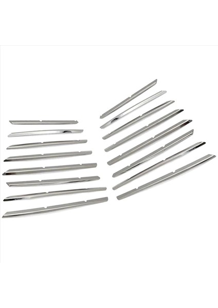 Peugeot 3008 Gt 2016-2020 5008 Gt 2017-2020 Paslanmaz Çelik Araç Ön Tampon Üst + Alt Izgara Trim (Yurt Dışından) indirimleri