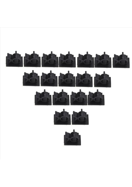 80PCS Siyah Ayarlanabilir Plastik Kablo Kelepçeleri Kendi Yapışkanlı Araç Kablo Klipsleri Tel Organizatör (Yurt Dışından) modelleri