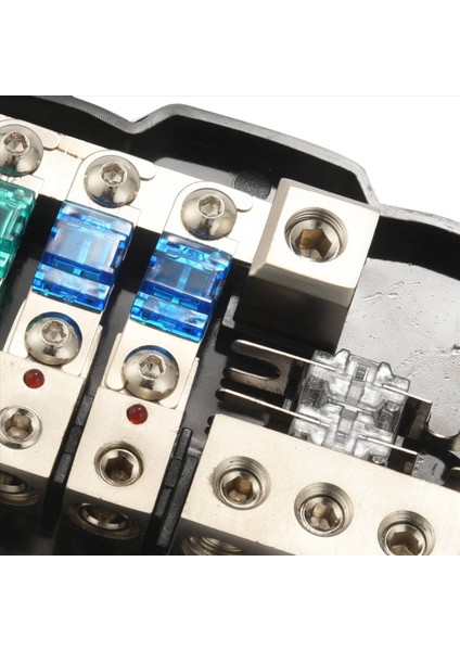 4x Çok Fonksiyonlu LED Araba Ses Stereo Anl Sigorta Tutucu Dağıtım 0/4ga 4 Yollu Sigortalar Blok 30A 60A 80AMP (Yurt Dışından) indirimleri