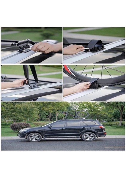 Araba Bisiklet Raf Yol Bisiklet Mtb Çatı Rafı Hızlı Bırakma Bisiklet Montaj Braketi Sabitleme Klip Çatı Rafı Araba Rafı (Yurt Dışından) fırsatları