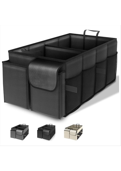 Araba Için Bagaj Organizatörü - Büyük Kapasiteli Otomobil Organizatörü Suv ve Sedan Için Katlanabilir Gaga Organizatörü Bej (Yurt Dışından) fiyatları