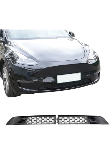 Tesla Model Y 2021 2022 2023 Ön Izgara Örgü Izgara Izgara Ekleri Ön Hava Giriş Havalandırma Izgara Kapağı Yedek (Yurt Dışından) fırsatları