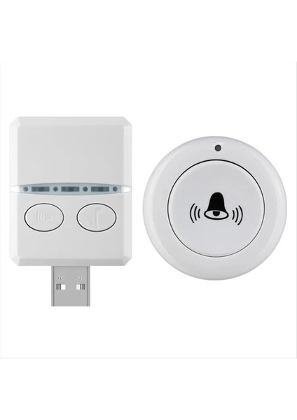 Kablosuz Kapı Zili 433MHZ 150M 30 Müzik USB Kapı Bell Alıcısı Acil Durum Için Tek Uzaktan Kumanda Ev Okulu (Yurt Dışından)