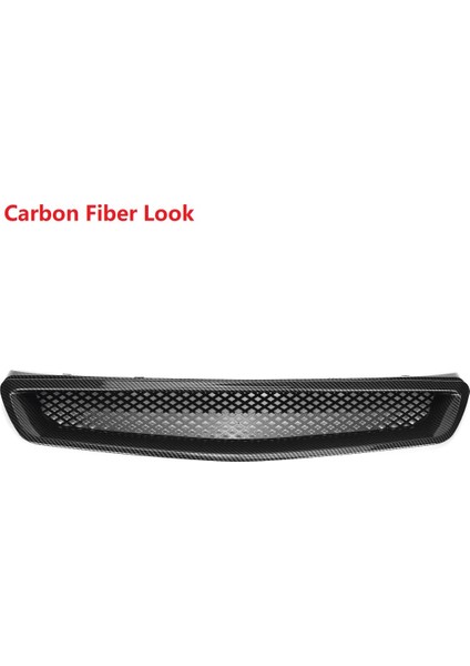Ek T-R Stil Ön Tampon Hood Fil Grill Grille Honda Civic Ek Cx Dx Ex Hx Lx Tip R 1999-2000 Karbon Fiber Görünüm (Yurt Dışından) fırsatları