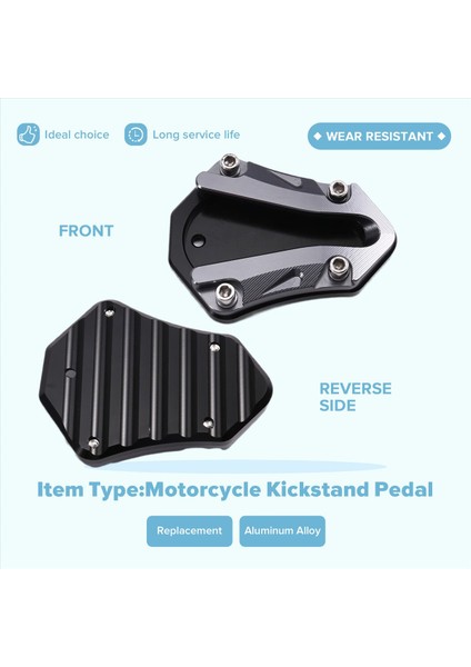 Motosiklet Kickstand Pedal Yan Stand Ayak Desteği Uzantı Zontes 368G Için Ped (Yurt Dışından) indirimleri