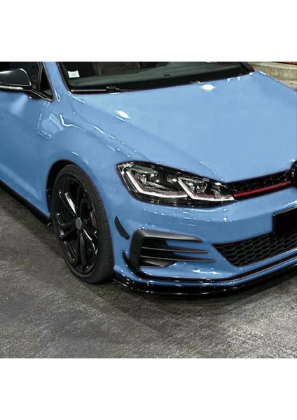 Araba Ön Tampon Spoiler Ayırıcı Kapak Yan Dudak Ayırıcı Trim Vw Golf 7 5 Golf 7 5 Gtı 2017-2019 Parlak Siyah (Yurt Dışından) fırsatları