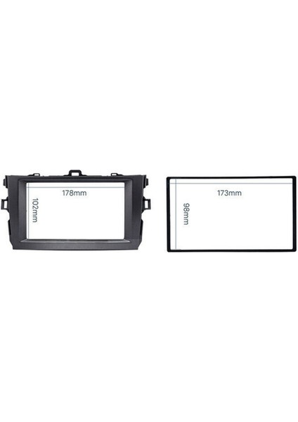 4x 2din Radyo Fasya Stereo Dash Kiti 2008-2010 Toyota Corolla Radyo Stereo DVD Frame Panel (Yurt Dışından) indirimleri