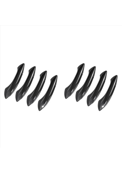 2x Abs Karbon Fiber Dış Dış Kapı Kolu Koruyucu Kapak For-Bmw 5 6 7 Seri F07 F10 F11 F06 F12 F13 F01 (Yurt Dışından)