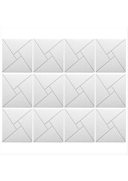 Kendi Kendine Yapışkanlı 12PCS Akustik Paneller 12X12X0 4in Ses Geçirmez Köpük Panelleri Duvarlar Için Ses Emici Karo Beyaz (Yurt Dışından)