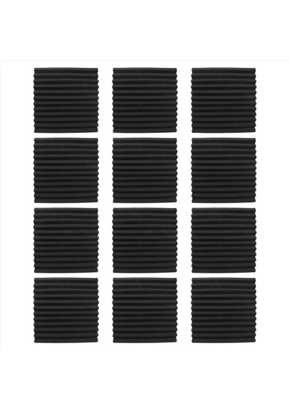 12 Paket Kendi Kendine Yapışkan Akustik Paneller Ses Geçirmez Köpük Paneller Ev Için Yoğunluklu Ses Yalıtımı Duvar Panelleri (Siyah) (Yurt Dışından) fiyatları