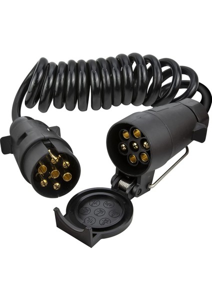 3 Metre 7pin Römork Uzantısı Römork Fişi Soket Konnektörü 7 Çekirdek Rv Elektrik Kablo Konnektörü ile Sarmal Kablo (Yurt Dışından)