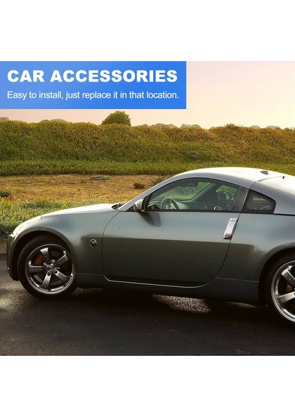 Nissan 350Z 2003-2009 Karbon Fiber B Sütun Kapağı Çıkartması Pencere Kale Direk Dekoratif Macun Arabası Aksesuarları (Yurt Dışından) fırsatları