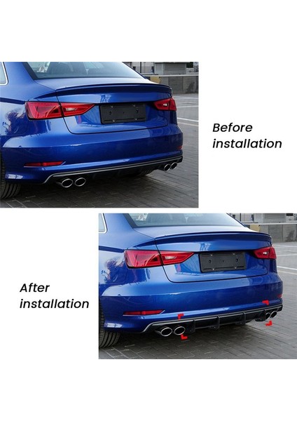 Audi S3 8V Sedan Erken Aşaması 2013-2015 Araba Stil Aksesuarları (Yurt Dışından) indirimleri