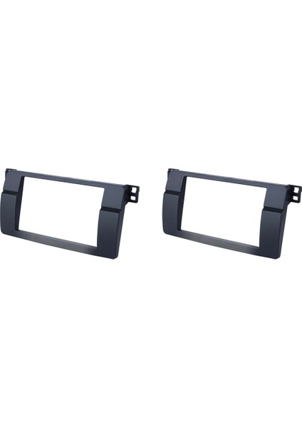 Bmw 3 Serisi Için 2x E46 1998-2005 2din Ses Paneli Modifikasyon Paneli DVD Gezinme Paneli Çerçevesi (Yurt Dışından)