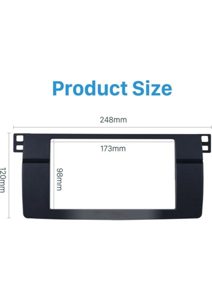 Bmw 3 Serisi Için 2x E46 1998-2005 2din Ses Paneli Modifikasyon Paneli DVD Gezinme Paneli Çerçevesi (Yurt Dışından) fırsatları