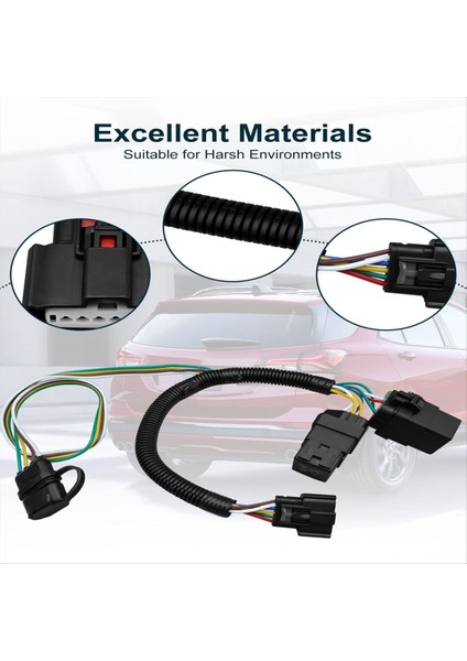 Gmc Terrain 2018-2024 Için Chevrolet Equinox Için 4 Pimli Römork Çekme Bağlantı Bağlantı Bağlantı Röle Kablo Demeti Kiti (Yurt Dışından) fırsatları