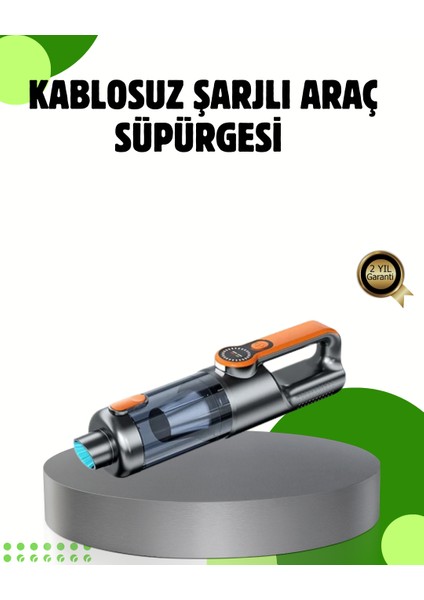 Şarjlı Kablosuz El Süpürgesi Yüksek Emiş Güçlü ve Çok Başlıklı