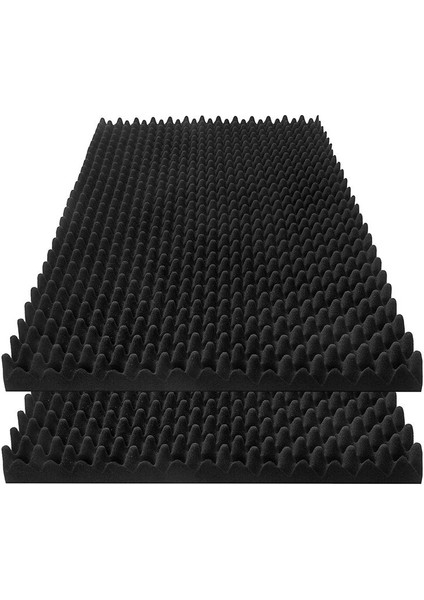 2 Paket Akustik Köpük Paneller 48 x 24 x 2 Inç Yoğunluklu Ses Emici Paneller Ev Ofis Kayıt Odası Stüdyo (Yurt Dışından)